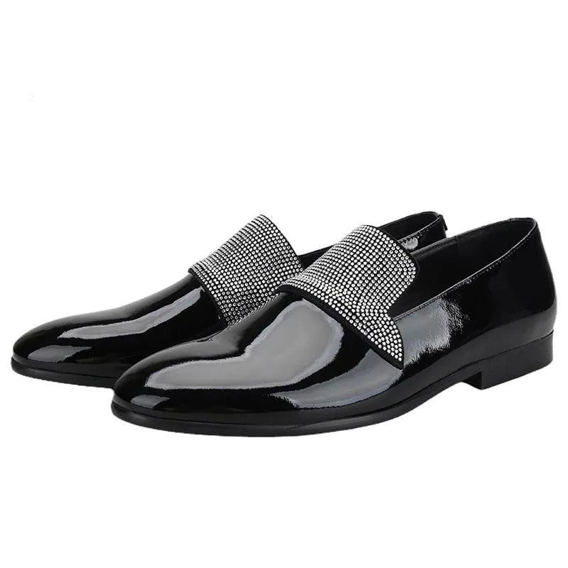 Men Slipper Dress Loafers - Formal Dress Shoes - Guocali Black / 9 Men Slipper Dress Loafers - Formal Dress Shoes - Guocali Black / 9