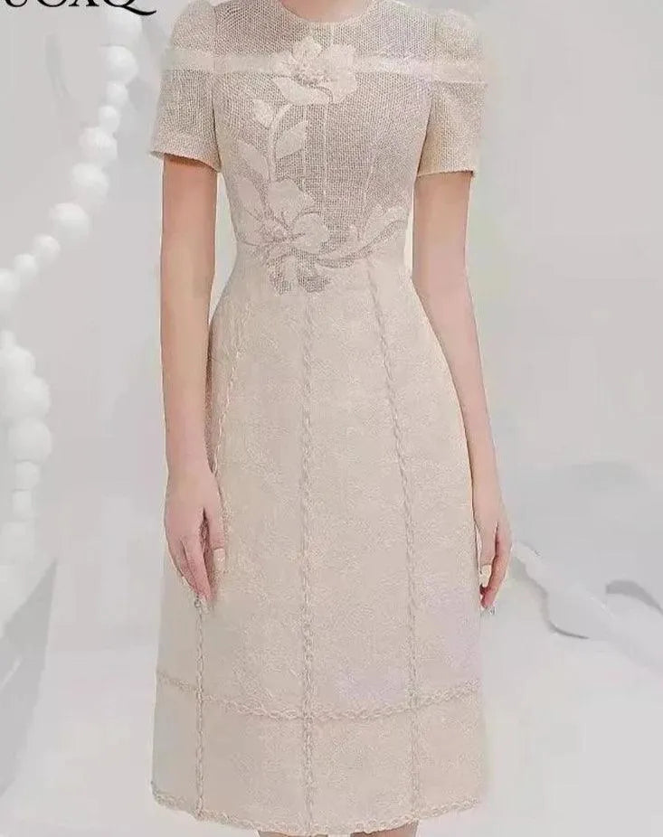 Fairy Style Embroidered Flower Dress -Guocali