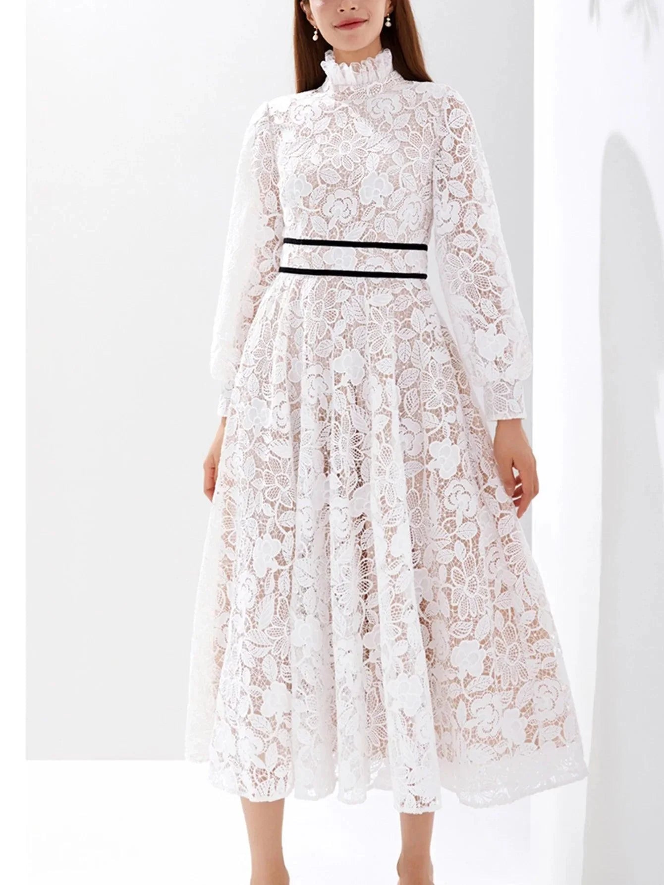 Luxury Embroidered Long Maxi Evening Dress -Guocali