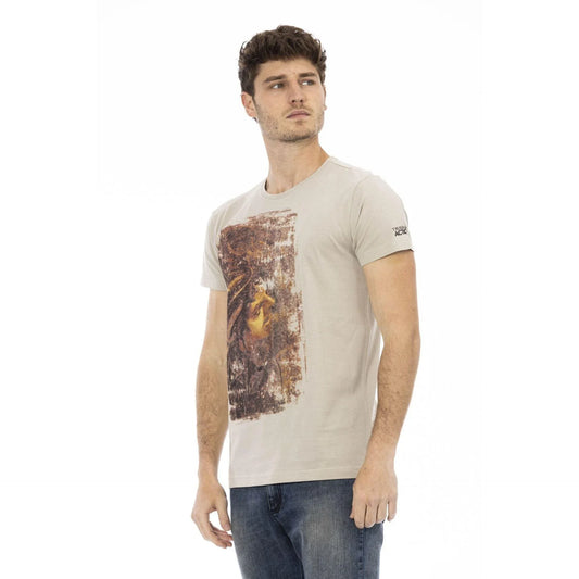 Men Crew-Neck Short-Sleeves T-Shirt – Breathable - Brown -Guocali