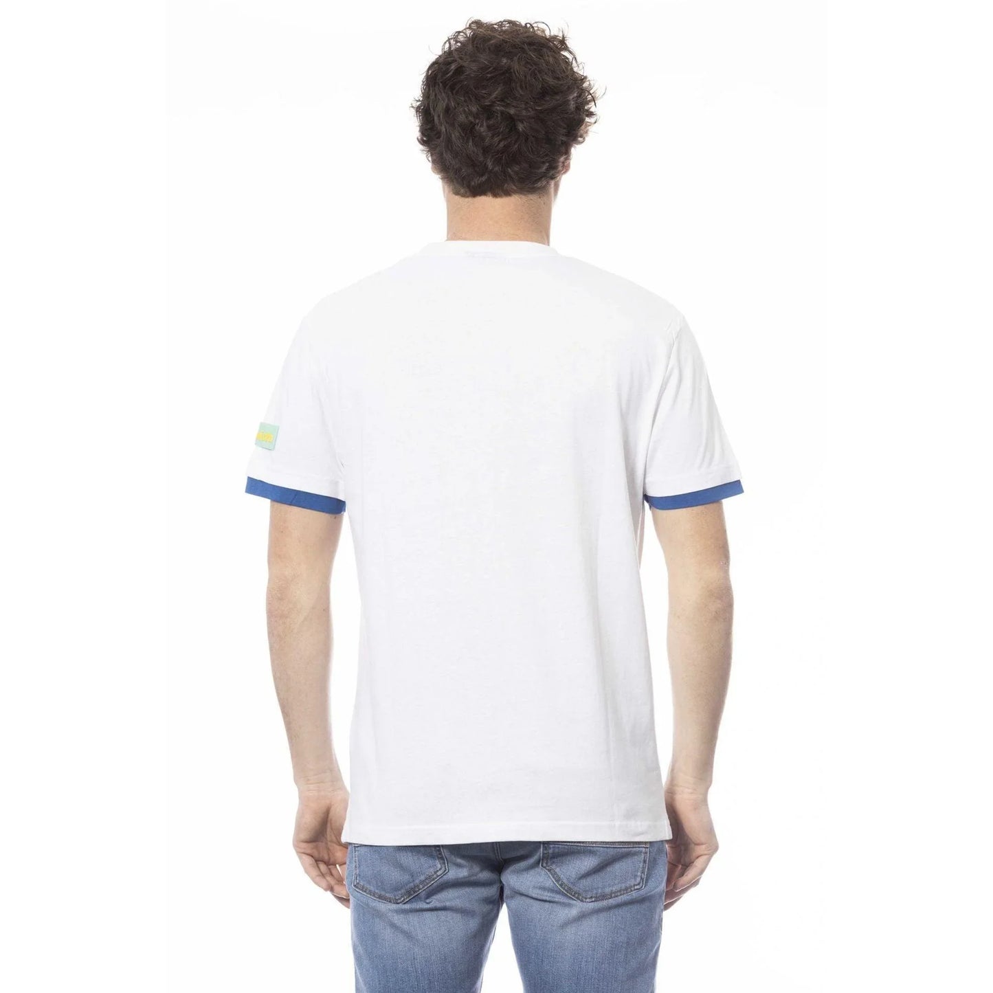 Men Crew-Neck Short-Sleeves T-Shirt – Breathable - White, Blue, Yellow -Guocali