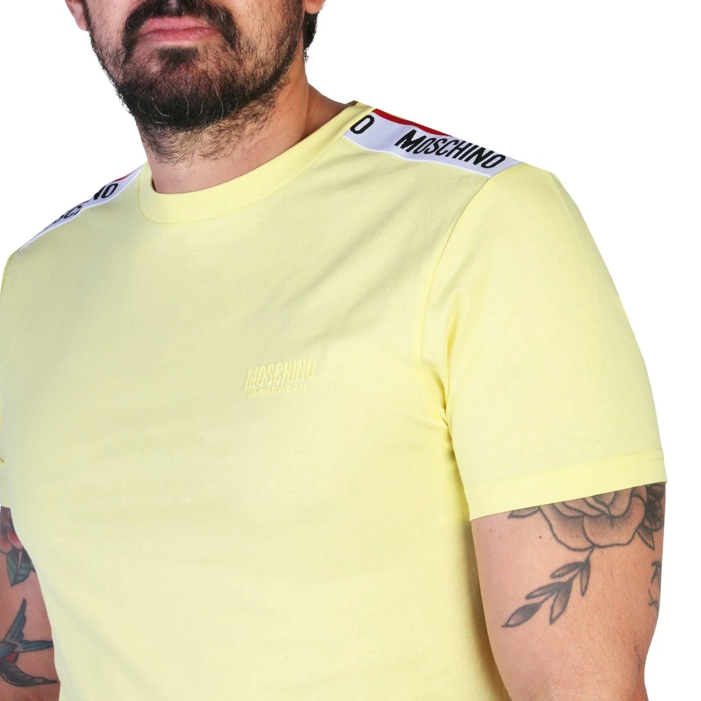 Men Crew-Neck Short-Sleeves T-Shirt – Breathable - Yellow -Guocali
