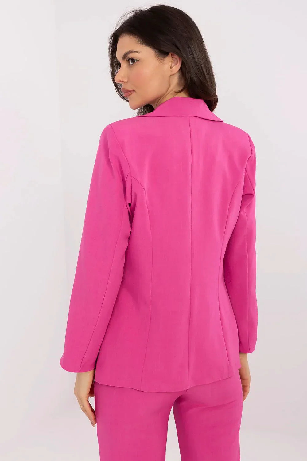 Women Blazer - Stretchable - Button - Pink -Guocali