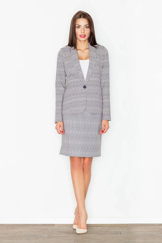 Women's Blazer - Lightweight - 1-Button - Multicolor -Guocali