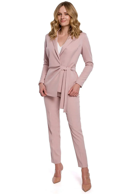 Women's Blazer - Stretchable - Wrap - Pink -Guocali