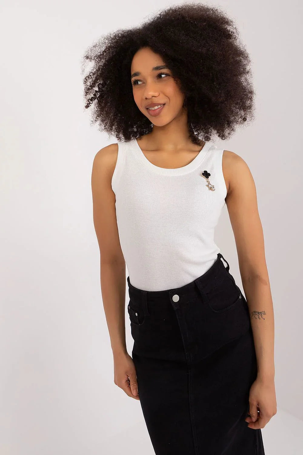 Women Sleeveless Top – Round-Neck Sleeveless Top -Guocali