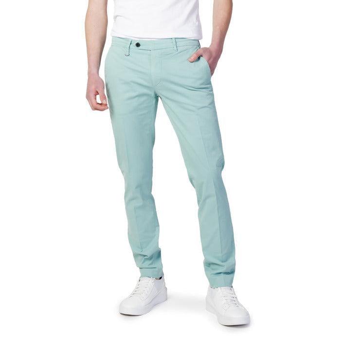 Men's light blue Antony Morato slim-fit pants from GUOCALI, styled with white sneakers