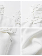 3D Flower Short Party Dress -Guocali