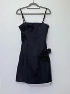 3D Flower Waist Camisole Short Party Dress -Guocali