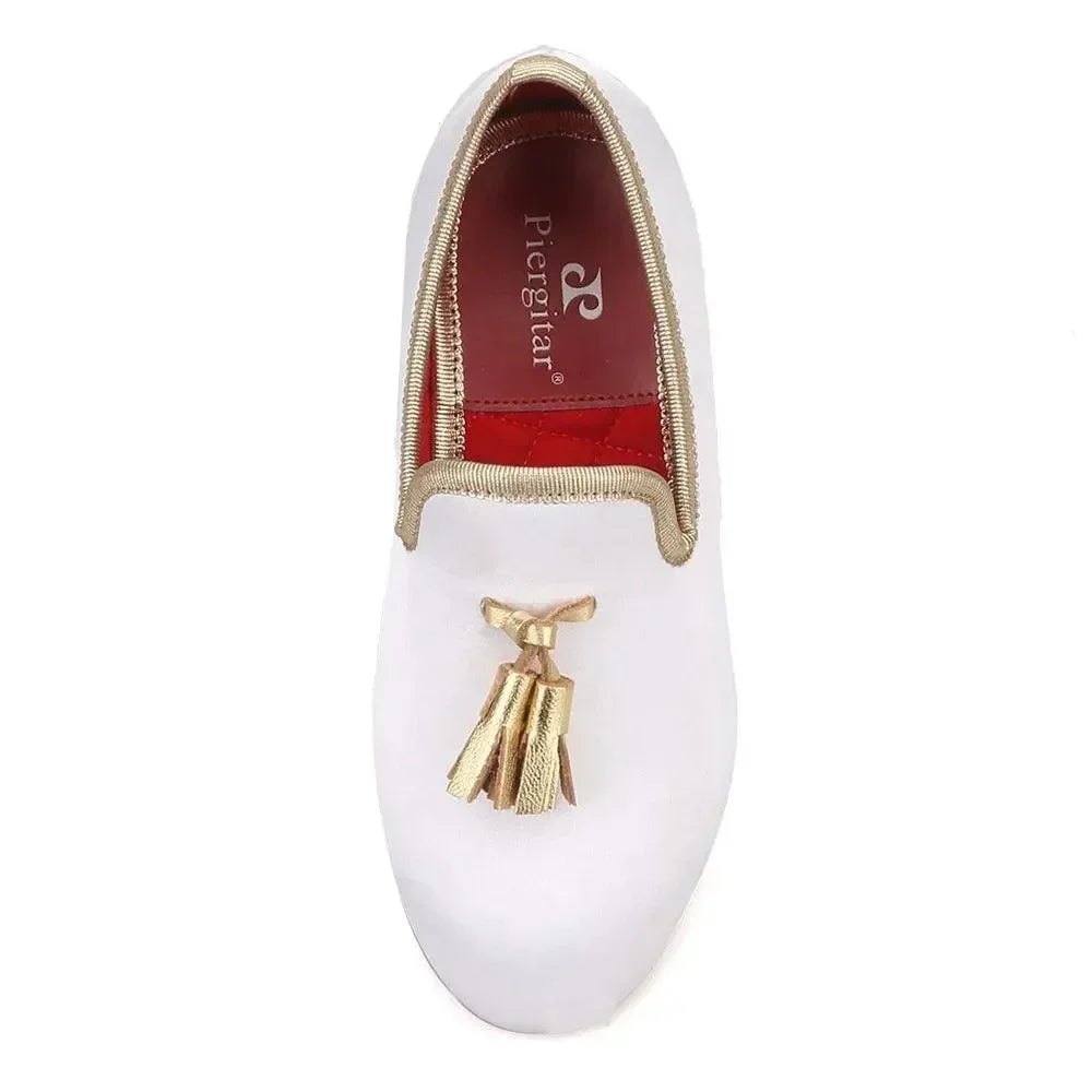 Kids Casual Tassel Dress Loafers - Slip-On Flat Shoes