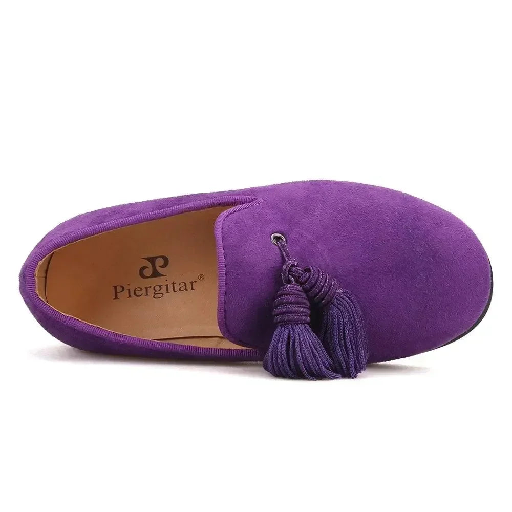 Kids Dress Tassel Loafers - Slip-On Flat Shoes