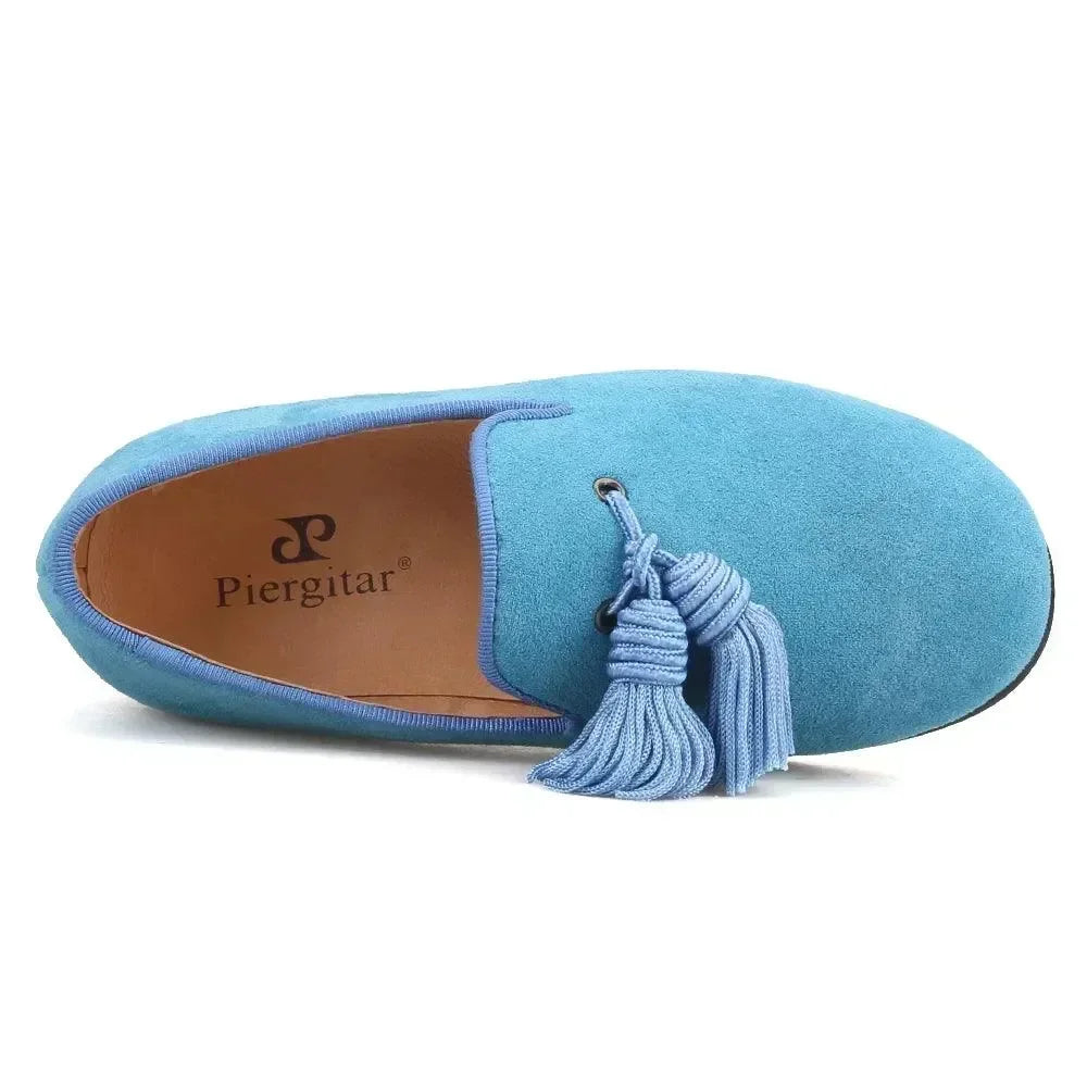 Kids Dress Tassel Loafers - Slip-On Flat Shoes