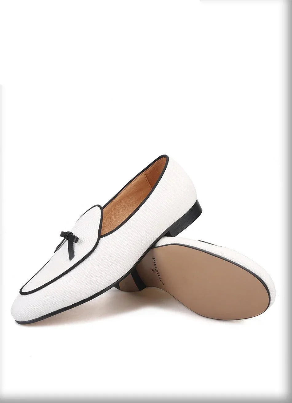 Men Casual Dress Slipper Loafers - Slip-On Flat Shoes
