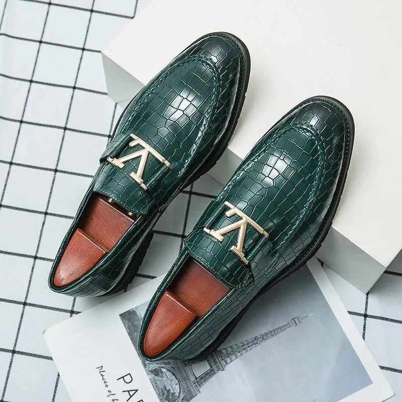 Men Dress Horse Bit Loafers - Slip-On All-Season Shoes