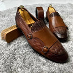 Men Dress Loafers - Buckles, Straps Monk Strap Formal Dress Shoes
