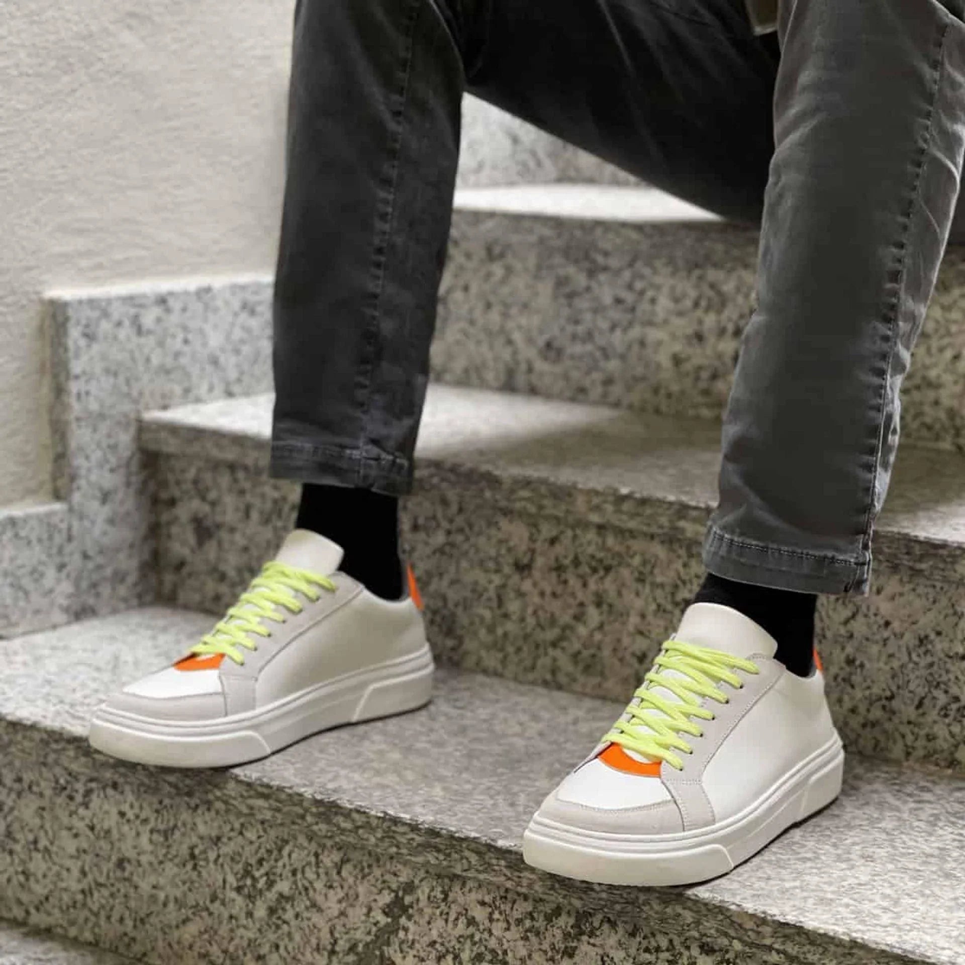 Men Sneakers - Low-Top Sneakers Shoes