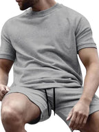 Men’s Casual T-Shirt and Shorts Two Piece Set
