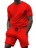 Men’s Casual T-Shirt and Shorts Two Piece Set