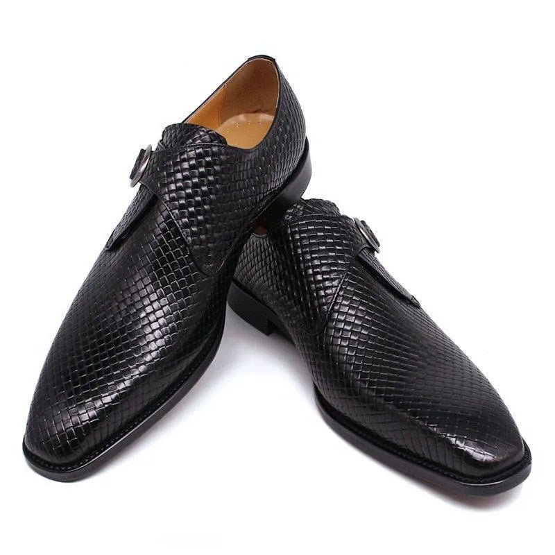 Men's Formal Dress Shoes - Monk Strap Shoes
