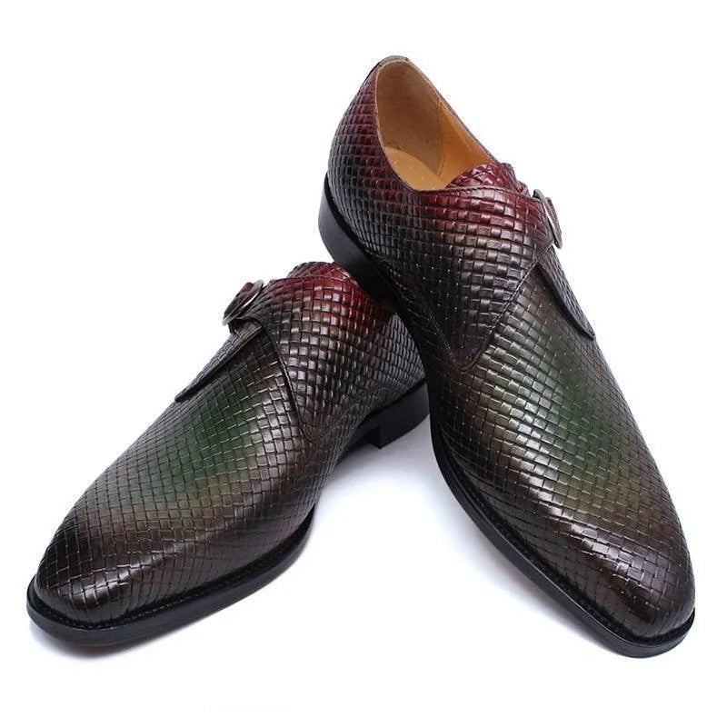 Men's Formal Dress Shoes - Monk Strap Shoes