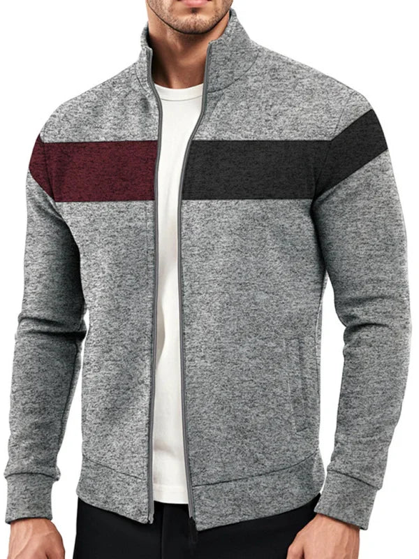 Men's Sweatshirt - Mock-Neck With Regular Fit