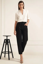 Women Blouse – Lightweight – Rolled-Up Sleeves