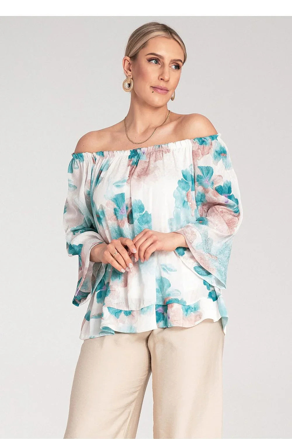 Women Blouse – Lightweight – Three-Quarter Sleeve
