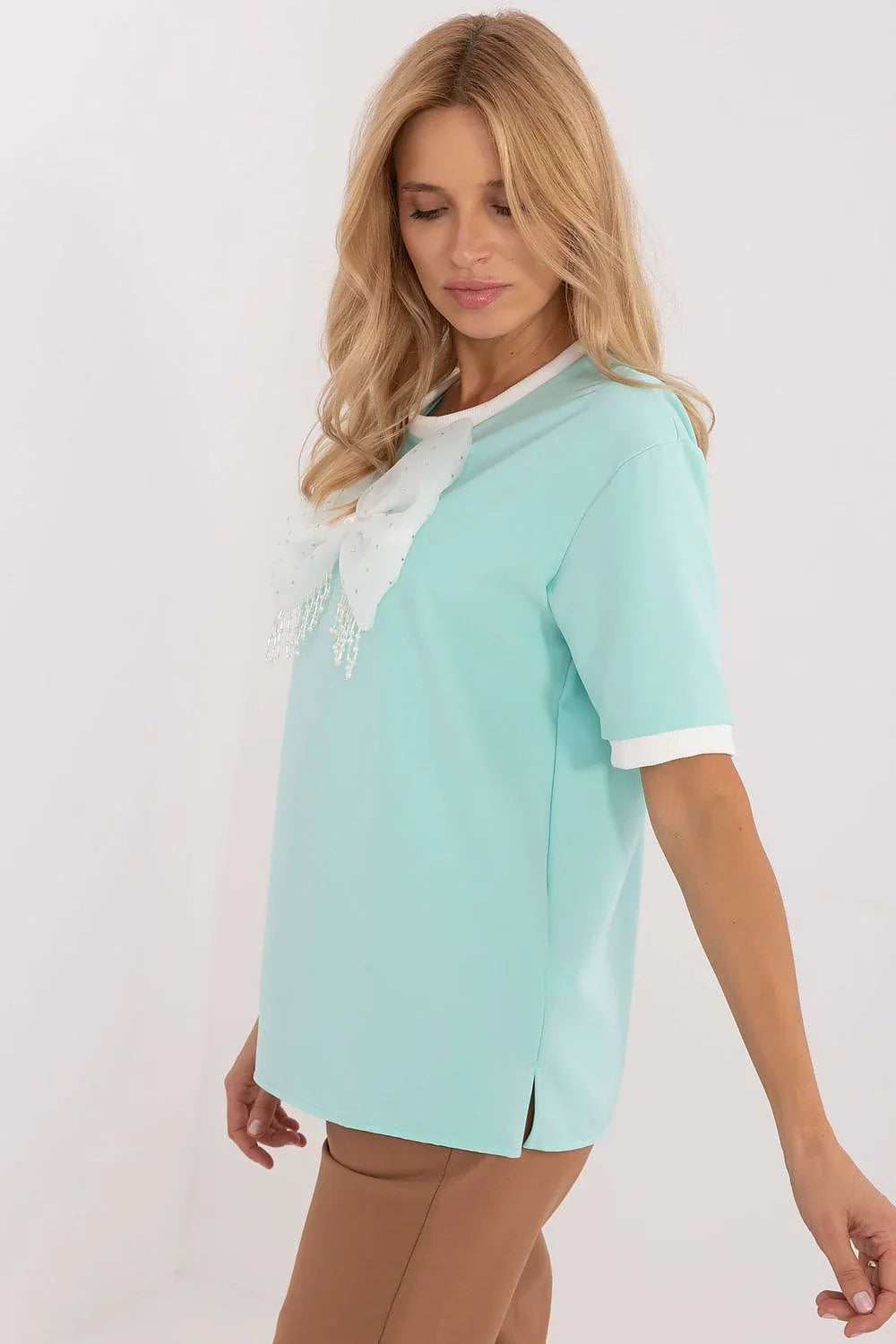 Women Blouse – Stretchable – Short Sleeve