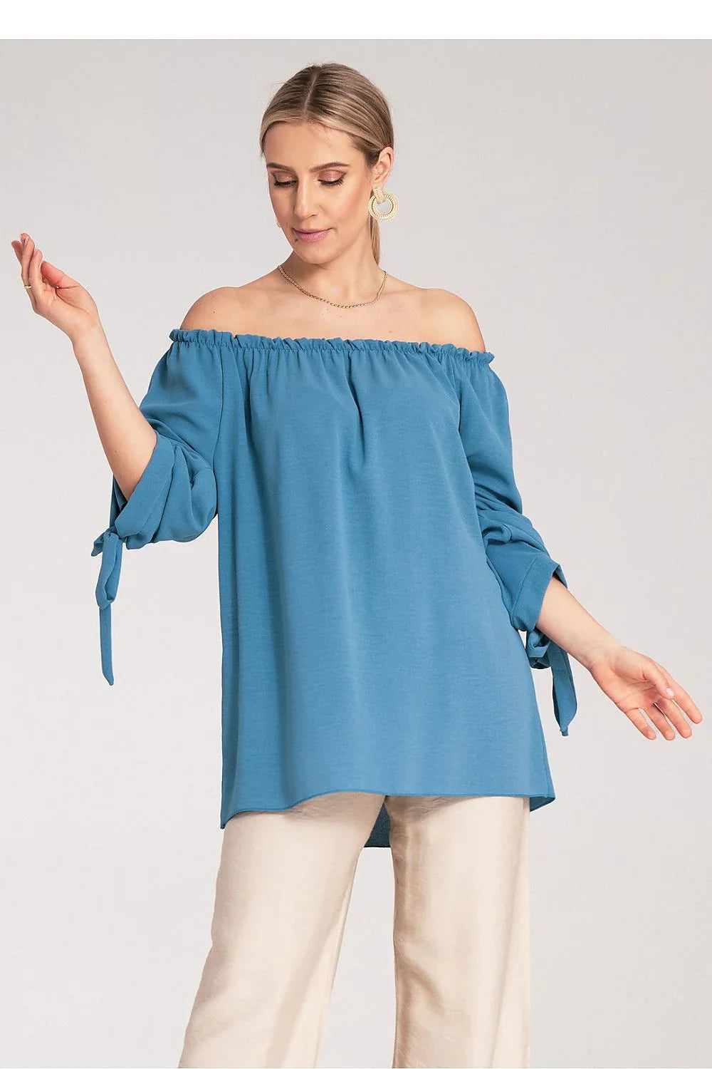 Women Blouse – Stretchable – Three-Quarter Sleeve