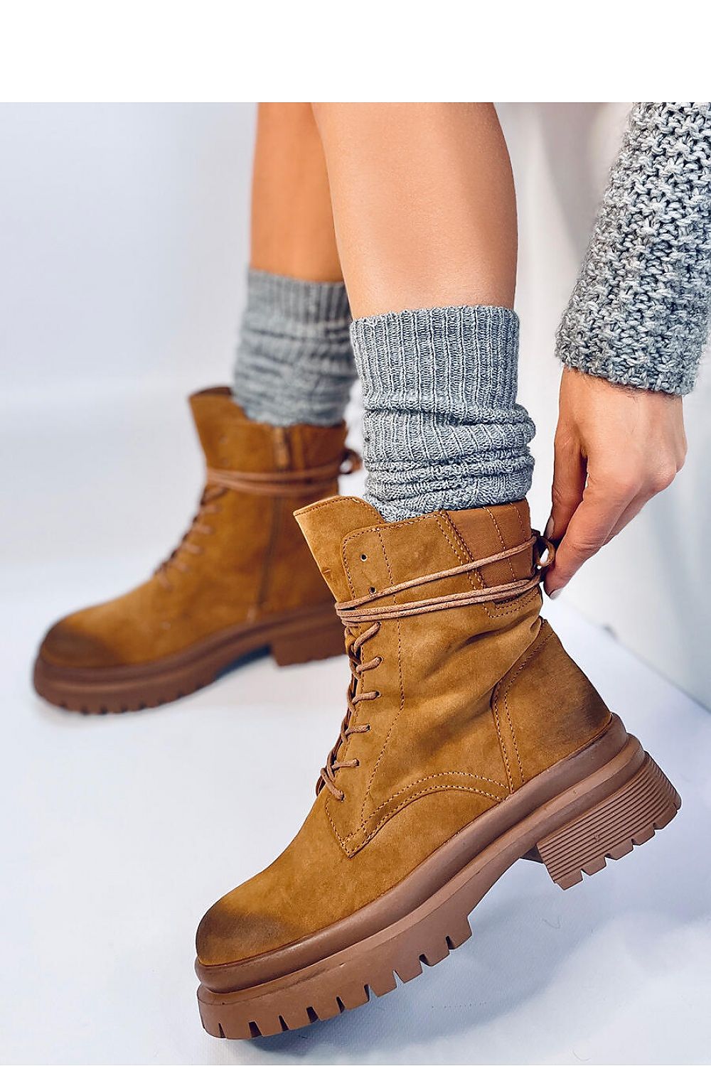 Women Boots - Low Block Shoes