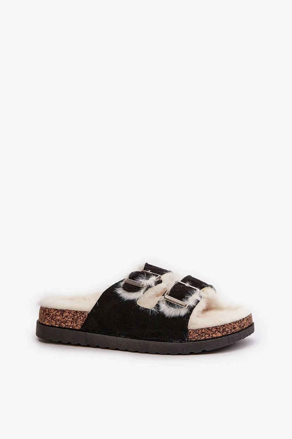 Women Buckle Platform Lounge Slippers