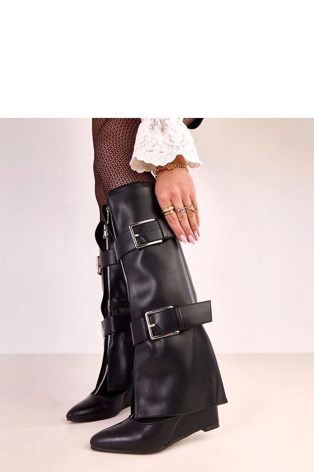 Women Buskin Boots - High Wedge Shoes