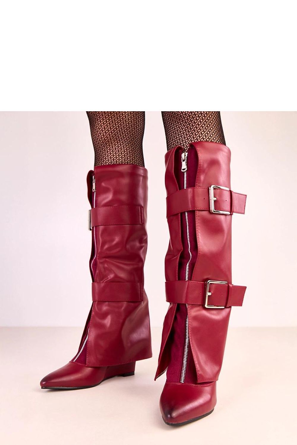 Women Buskin Boots - High Wedge Shoes