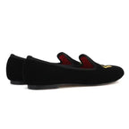 Women Dress Smoking Slipper Loafers - Slip-On Flat Shoes