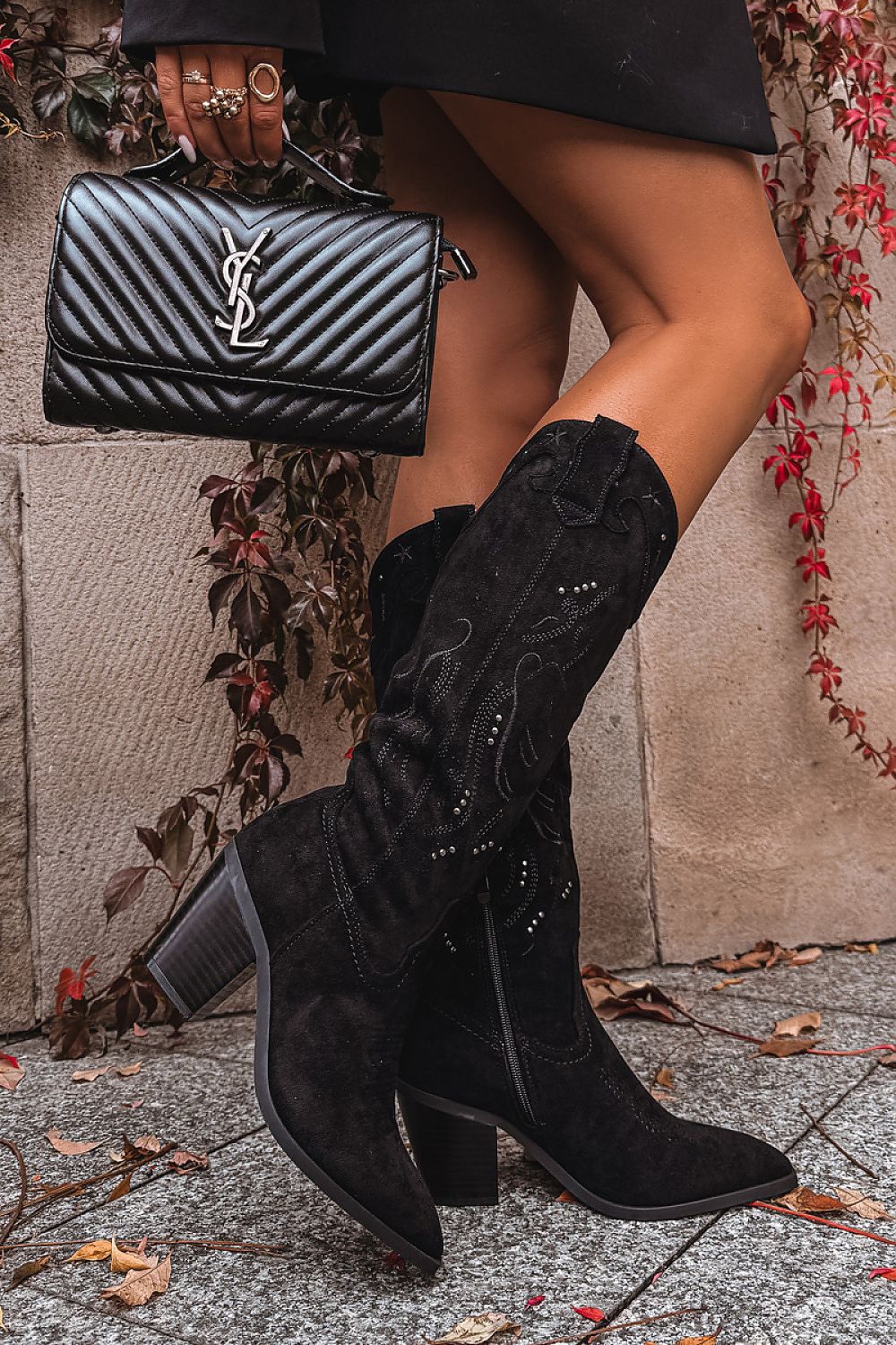 Women Heel Boots - Chic Casual Boots - Tapered