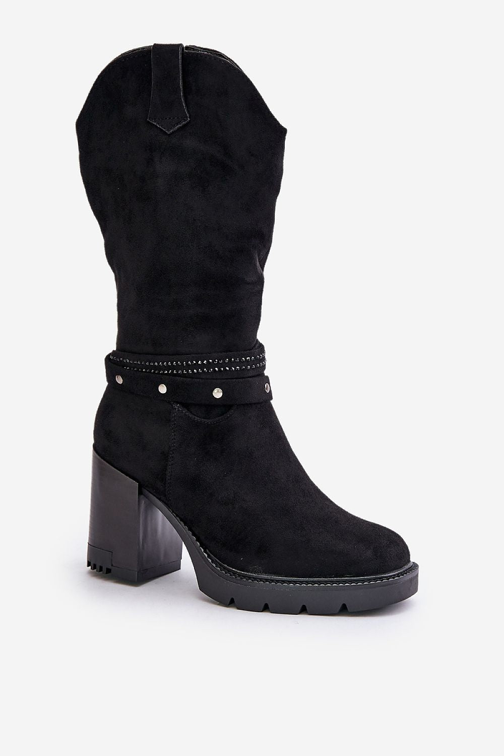 Women Heel Boots - High Block Shoes