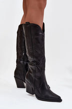 Women Heel Boots - High Block Shoes