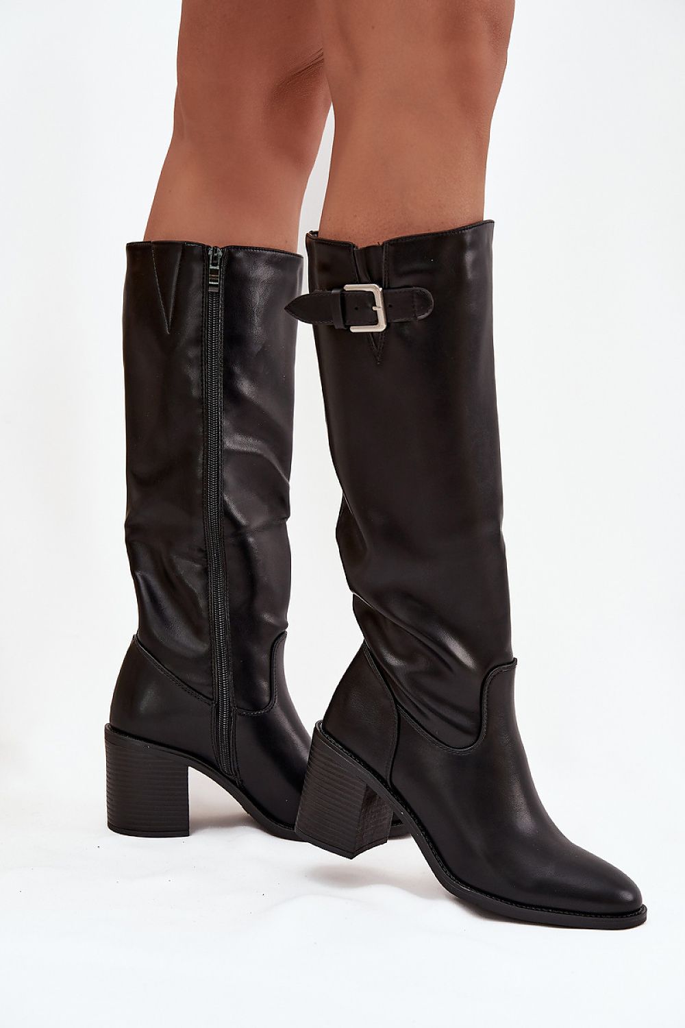 Women Heel Boots - High Block Shoes