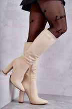 Women Heel Boots - High Block Shoes