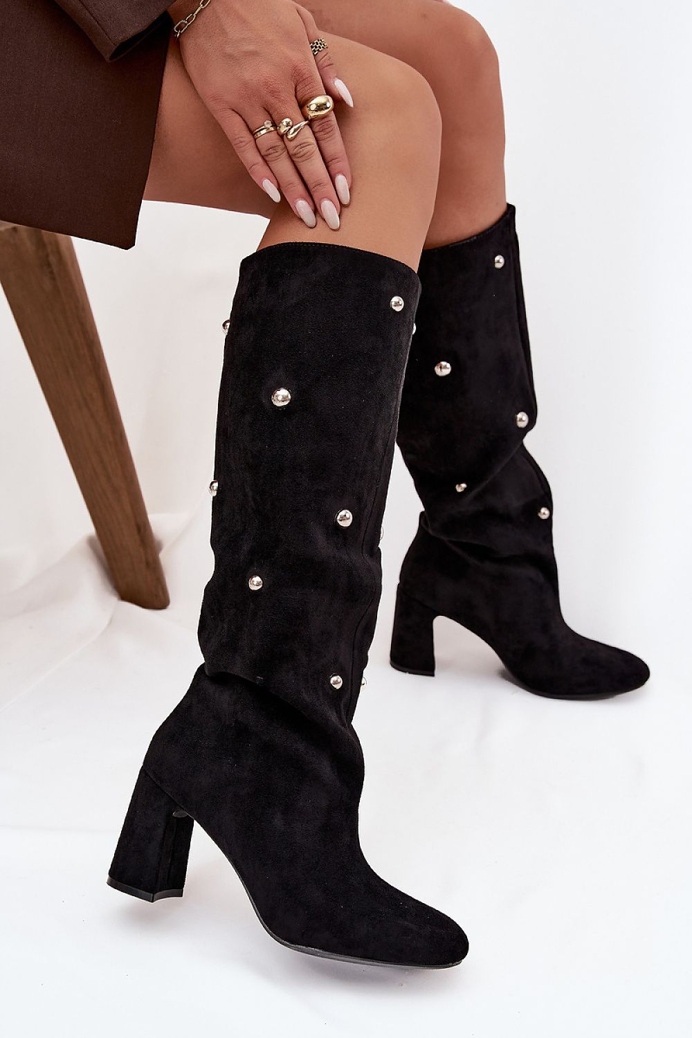 Women Heel Boots - High Block Shoes