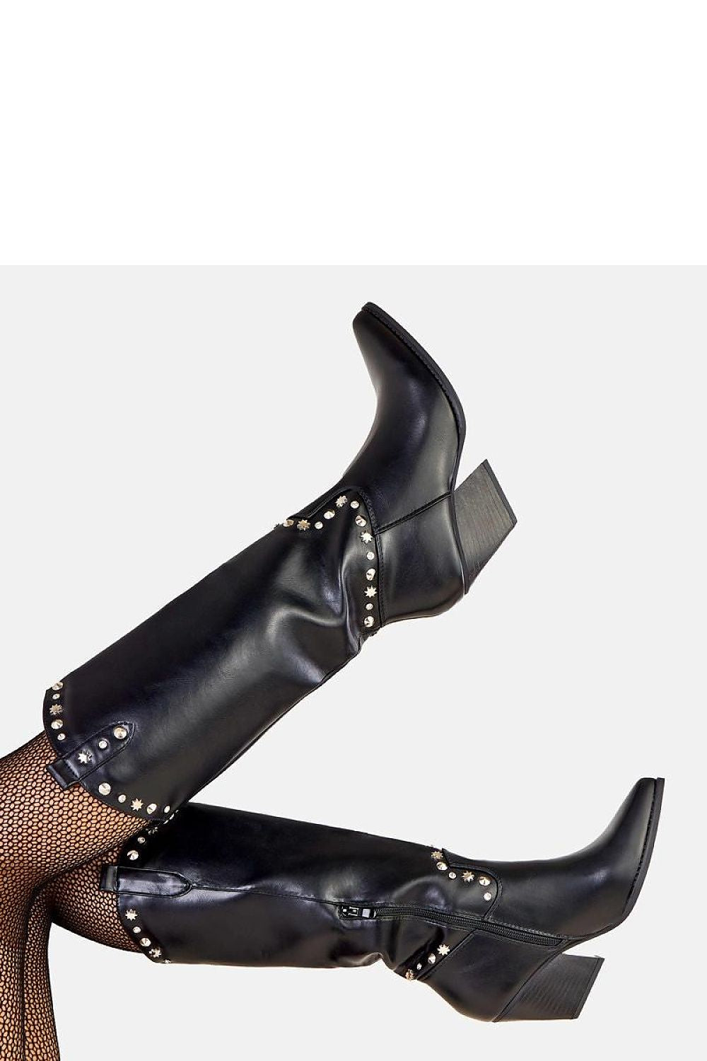 Women Heel Boots - High Block Shoes