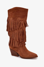Women Heel Boots - High Block Shoes