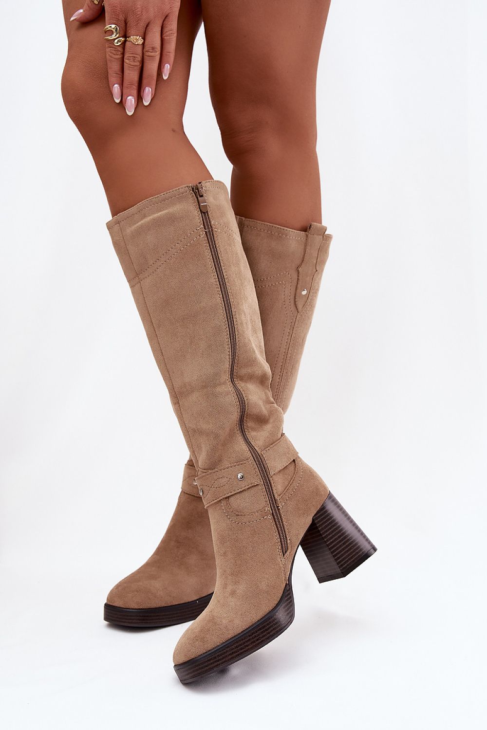 Women Heel Boots - High Block Shoes