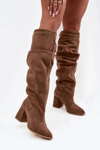 Women Heel Boots - High Block Shoes
