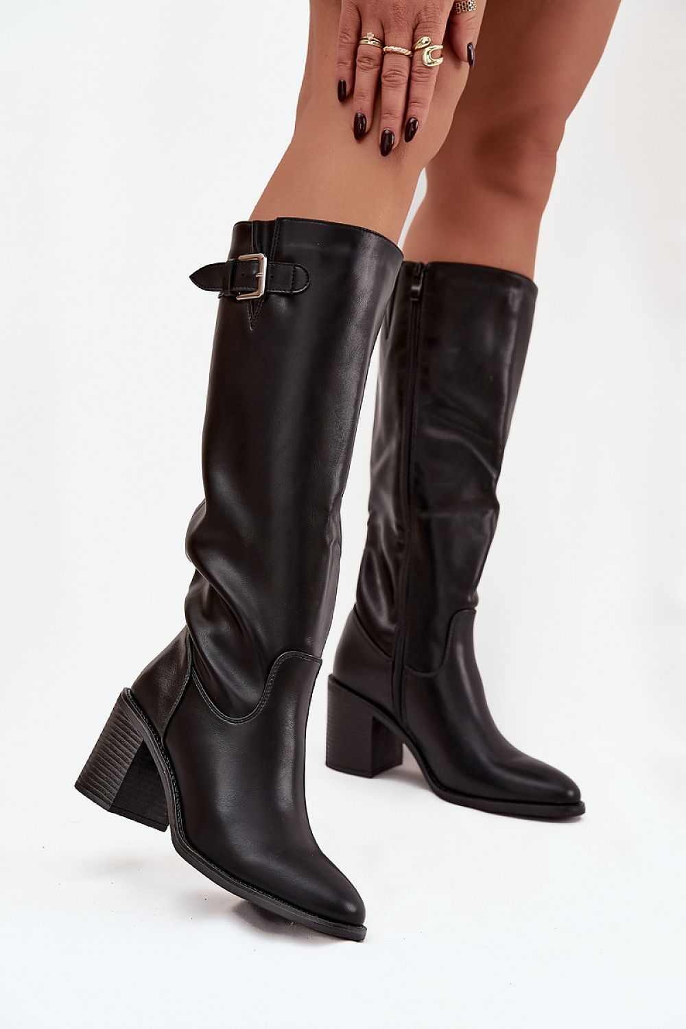 Women Heel Boots - High Block Shoes
