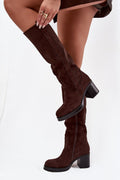 Women Heel Boots - High Block Shoes