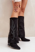 Women Heel Boots - High Block Shoes