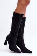 Women Heel Boots - High Block Shoes