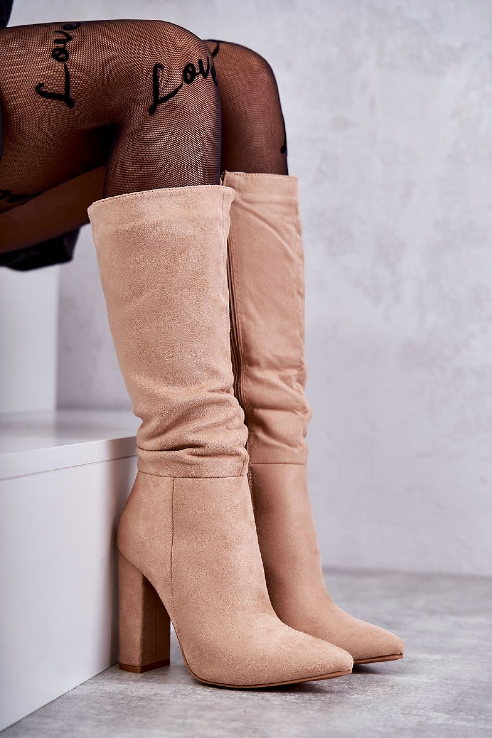 Women Heel Boots - High Block Shoes