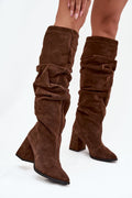 Women Heel Boots - High Block Shoes